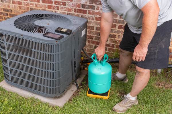 AC Blowing Hot Air
